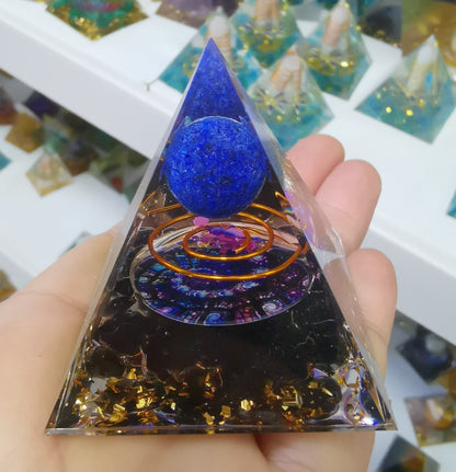 Pyramid Decoration Natural Crystal Gravel Energy Tower